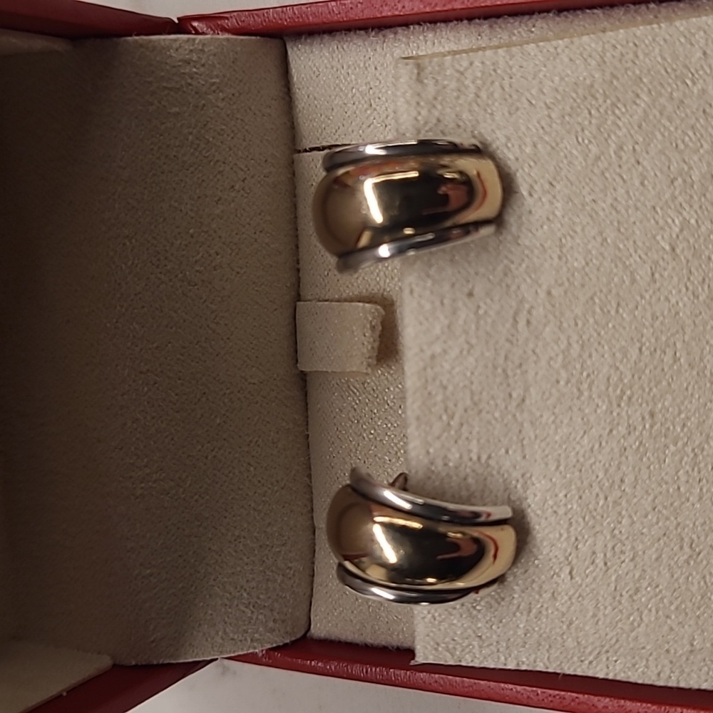 James Avery Sterling Silver & 14k Gold Christina French Clip Earrings Retired